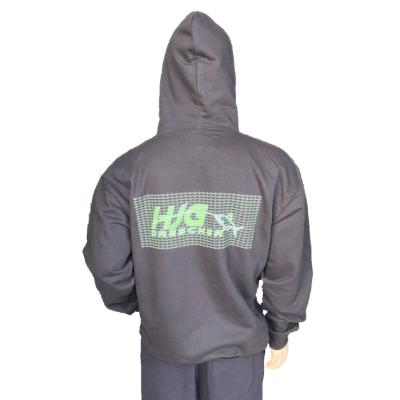 Preview: Team Hoody in schwarz mit Druck