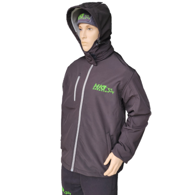 Team Softshell Jacke in schwarz