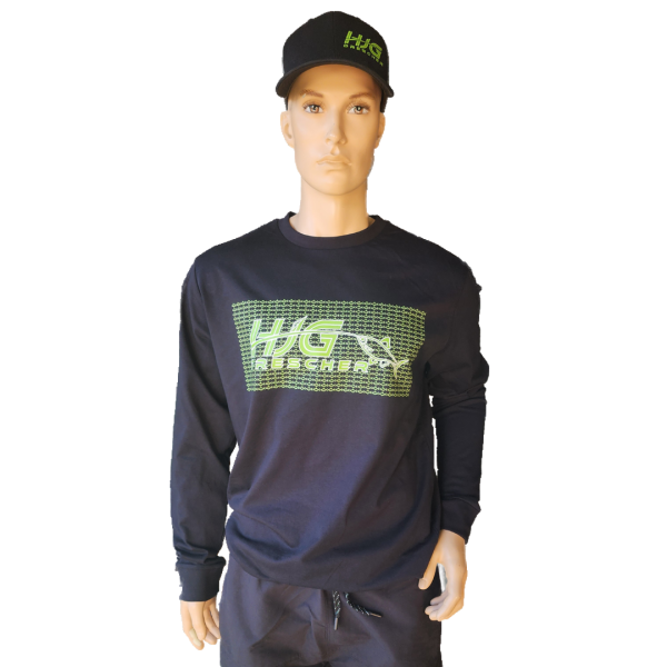 Team Langarm Shirt in schwarz