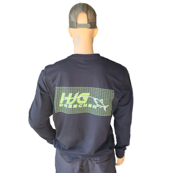 Team Langarm Shirt in schwarz