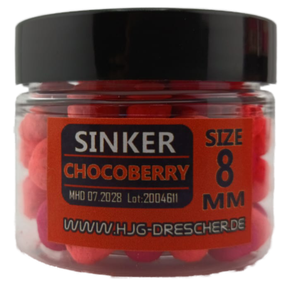 NK SINKER 8 mm Chocoberry (Schokolade / Erdbeere)